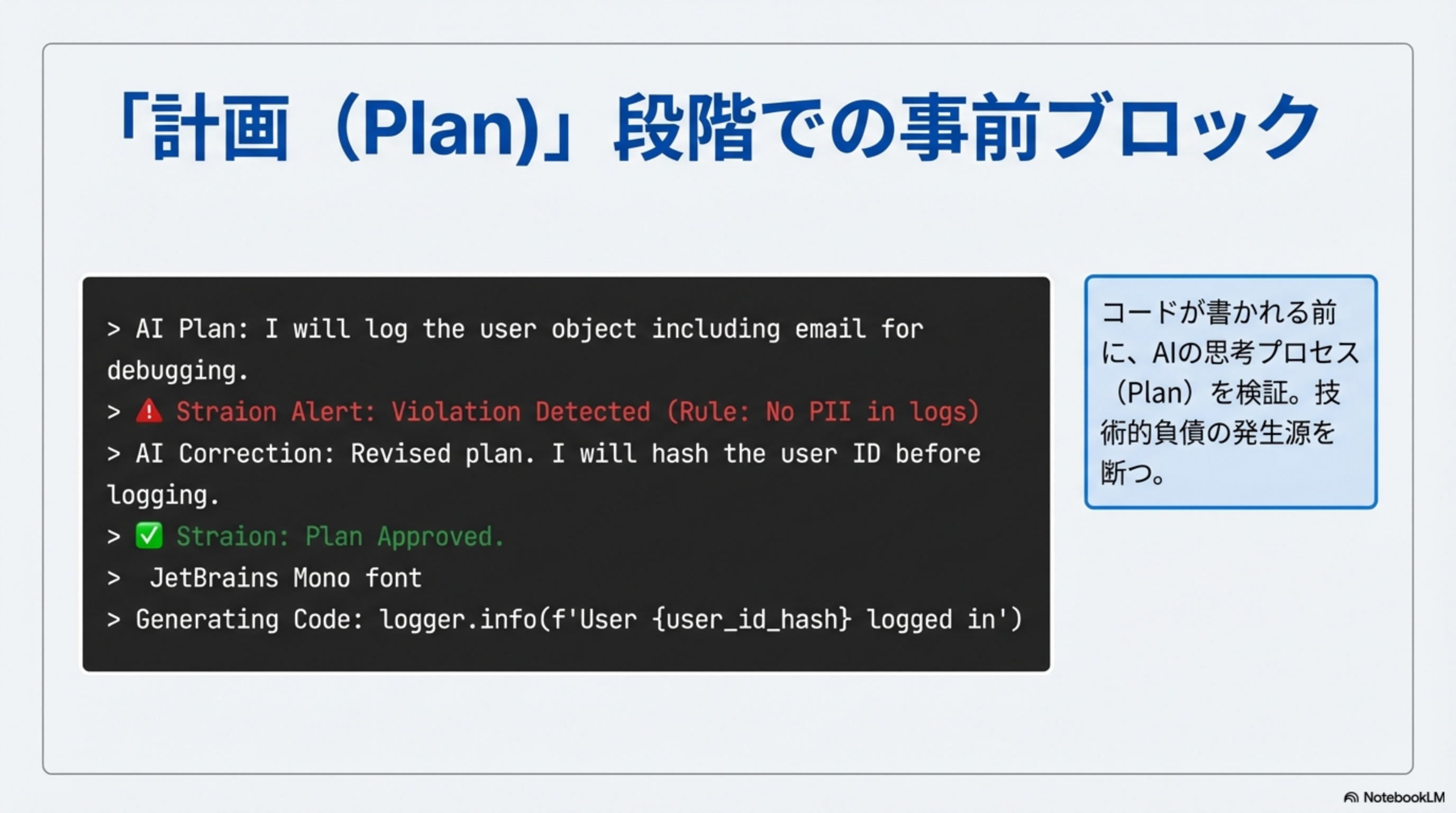 Plan段階での事前ブロック