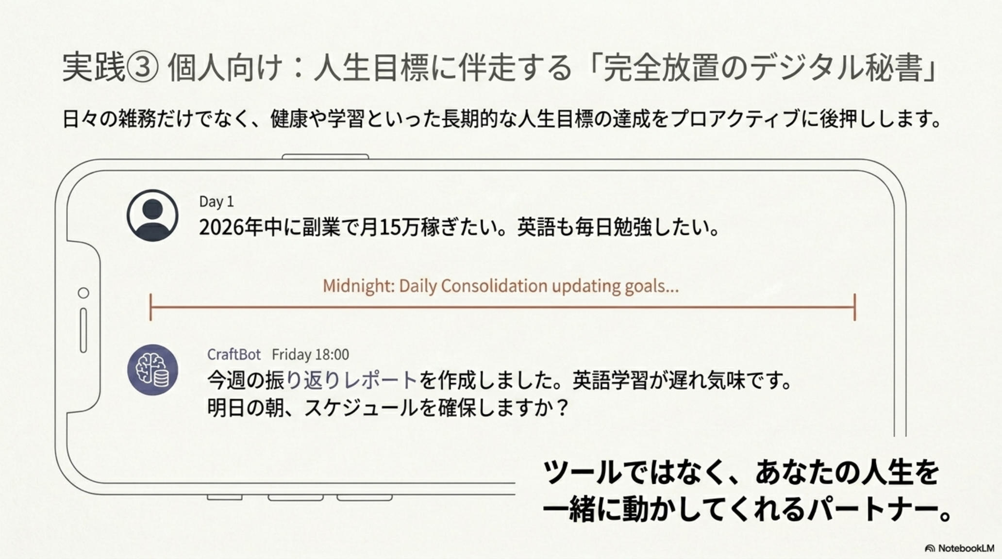 Use Case — Life goal digital secretary