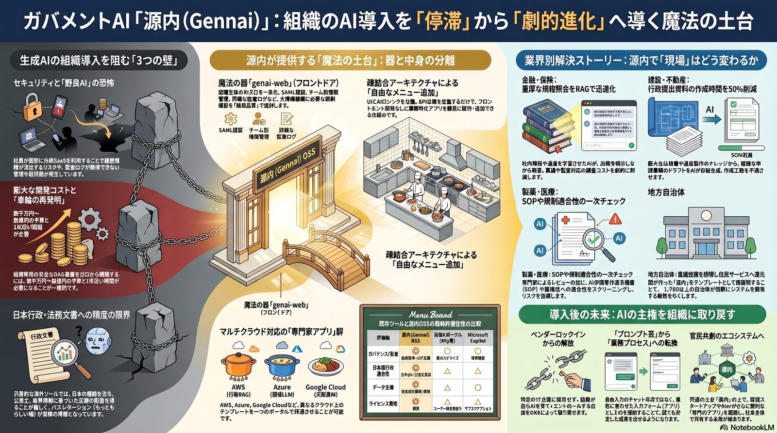 源内 (GenAI) — デジタル庁の生成AI 利活用基盤 OSS のカバー画像