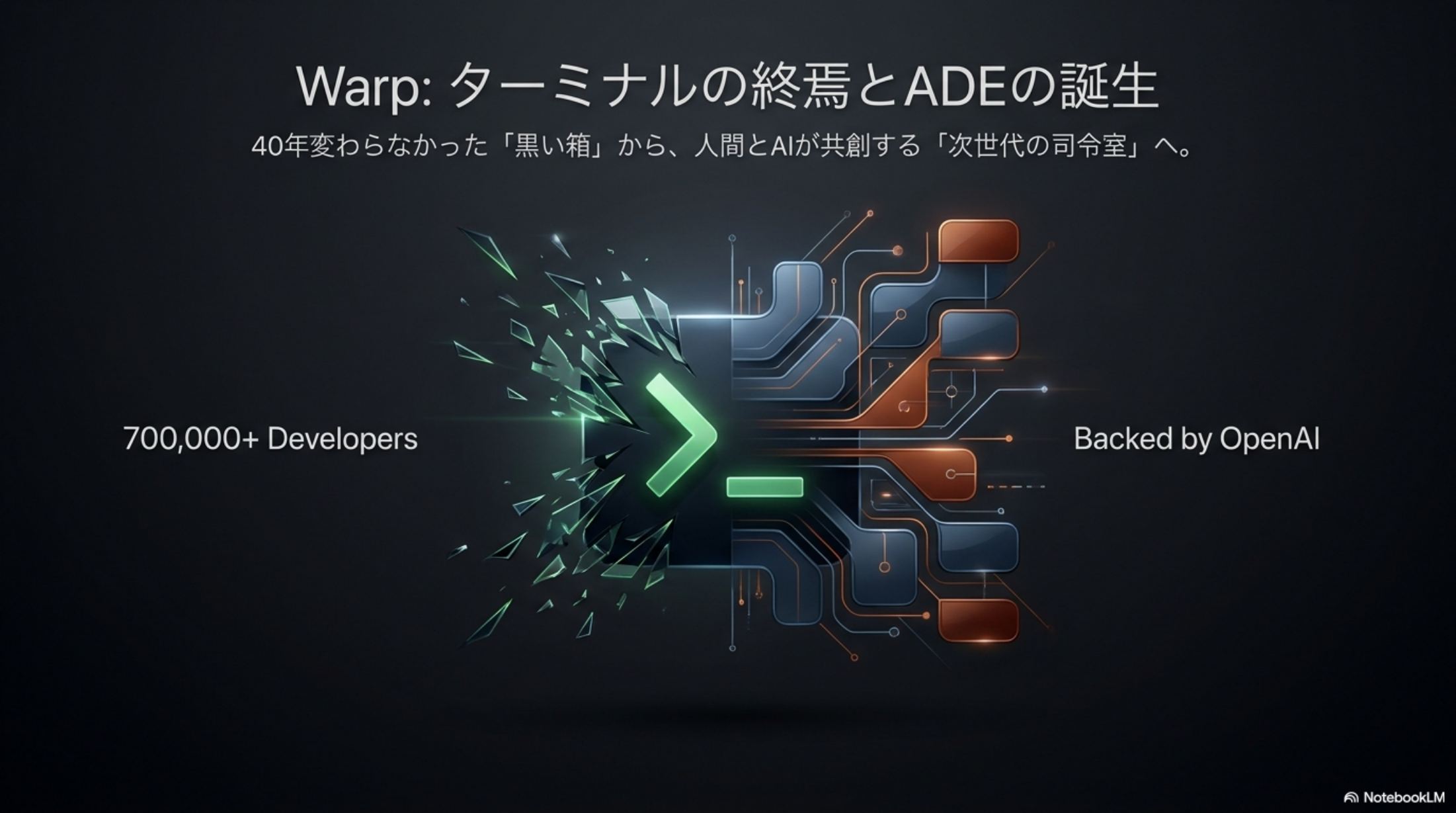 Warp ADE Revolution の表紙 ── 「ターミナルから司令室へ」のメインビジュアル