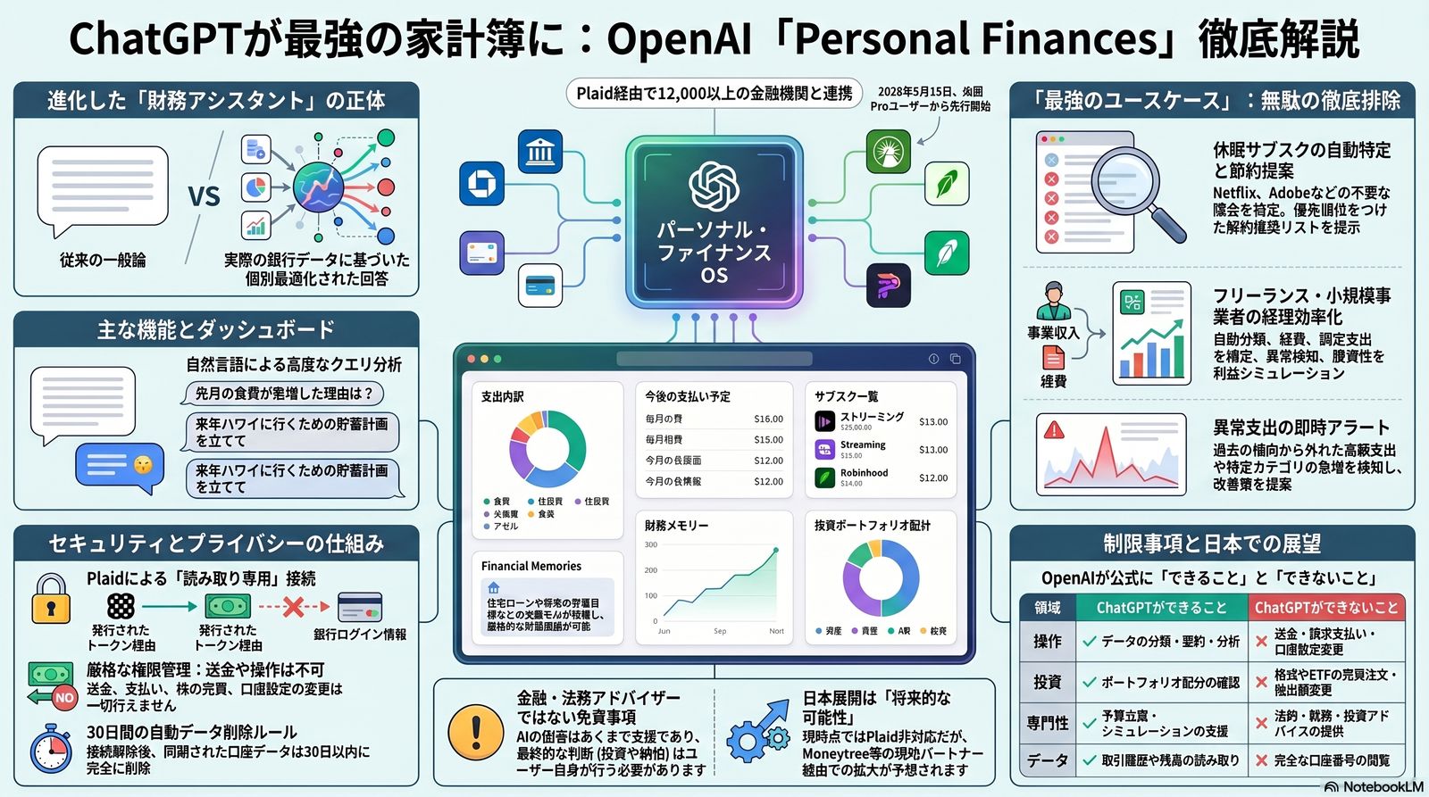 ChatGPT Personal Finances機能の全体像 - パーソナルOSとしてのChatGPT