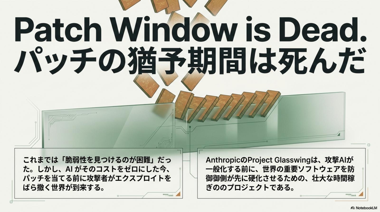 Patch Window is Dead — パッチの猶予期間は死んだ