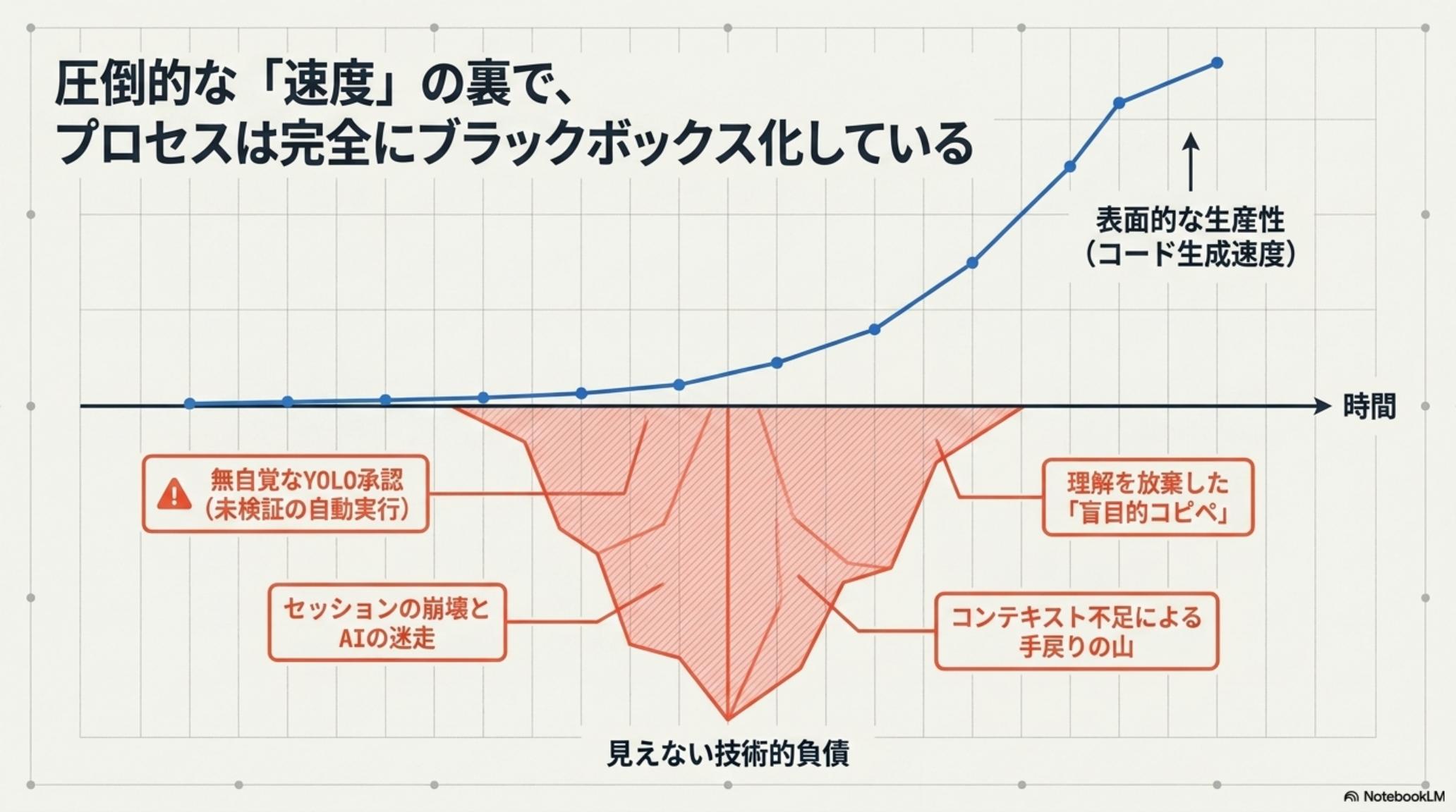 圧倒的な「速度」の裏で、プロセスは完全にブラックボックス化している