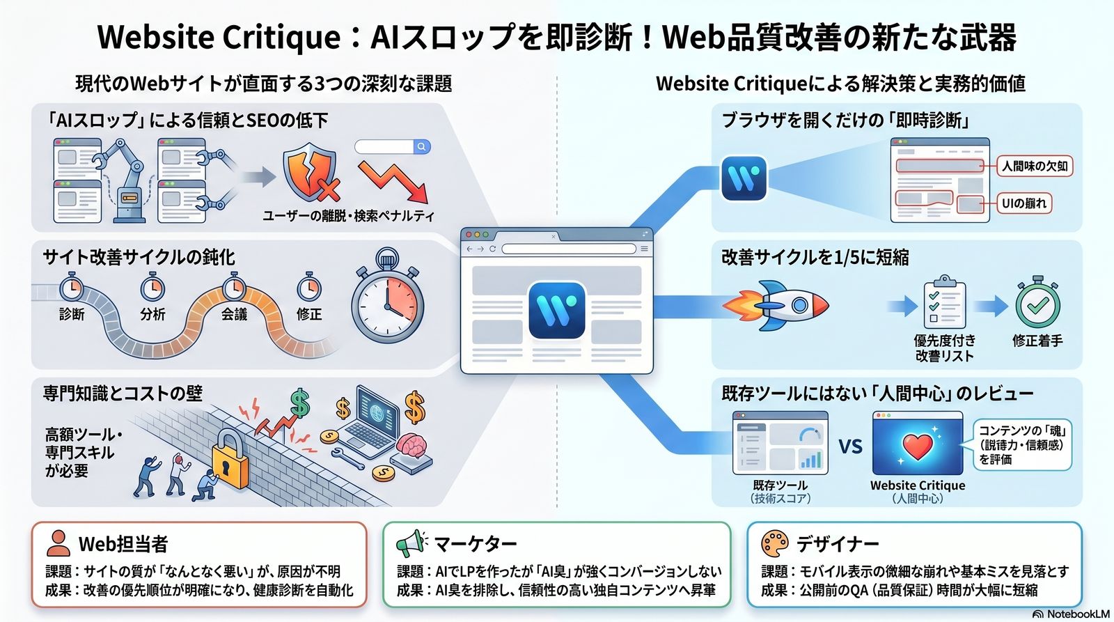 Website Critique — AIスロップを即診断する Web品質改善の新たな武器