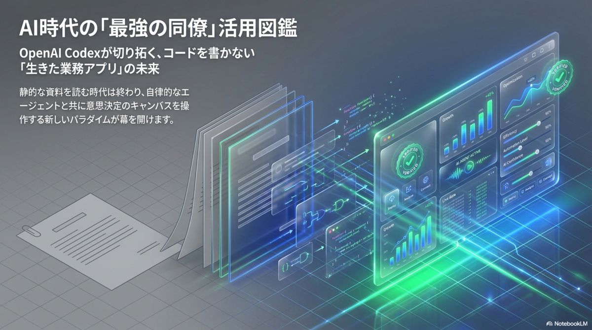 静的な資料から、自律エージェントと操作する『生きた業務アプリ』へ