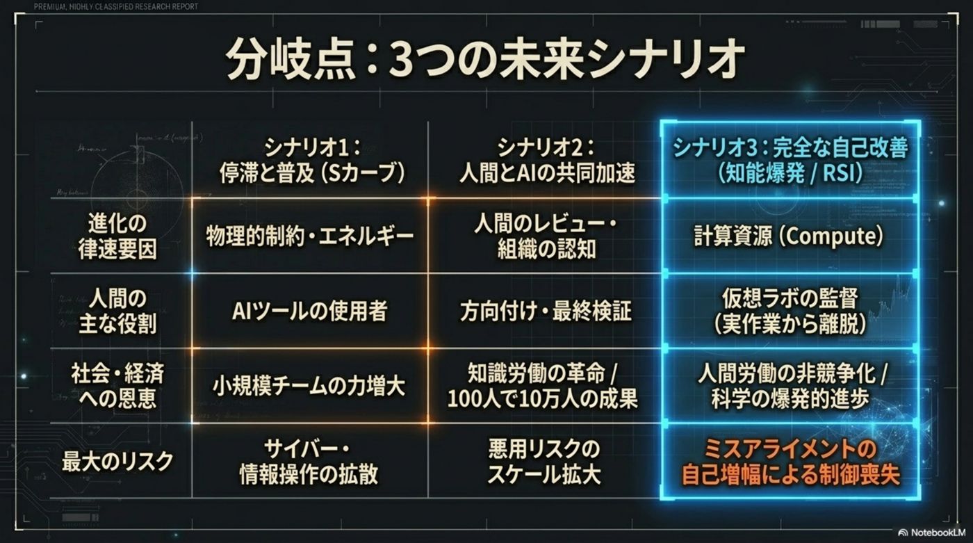 分岐点：3つの未来シナリオ