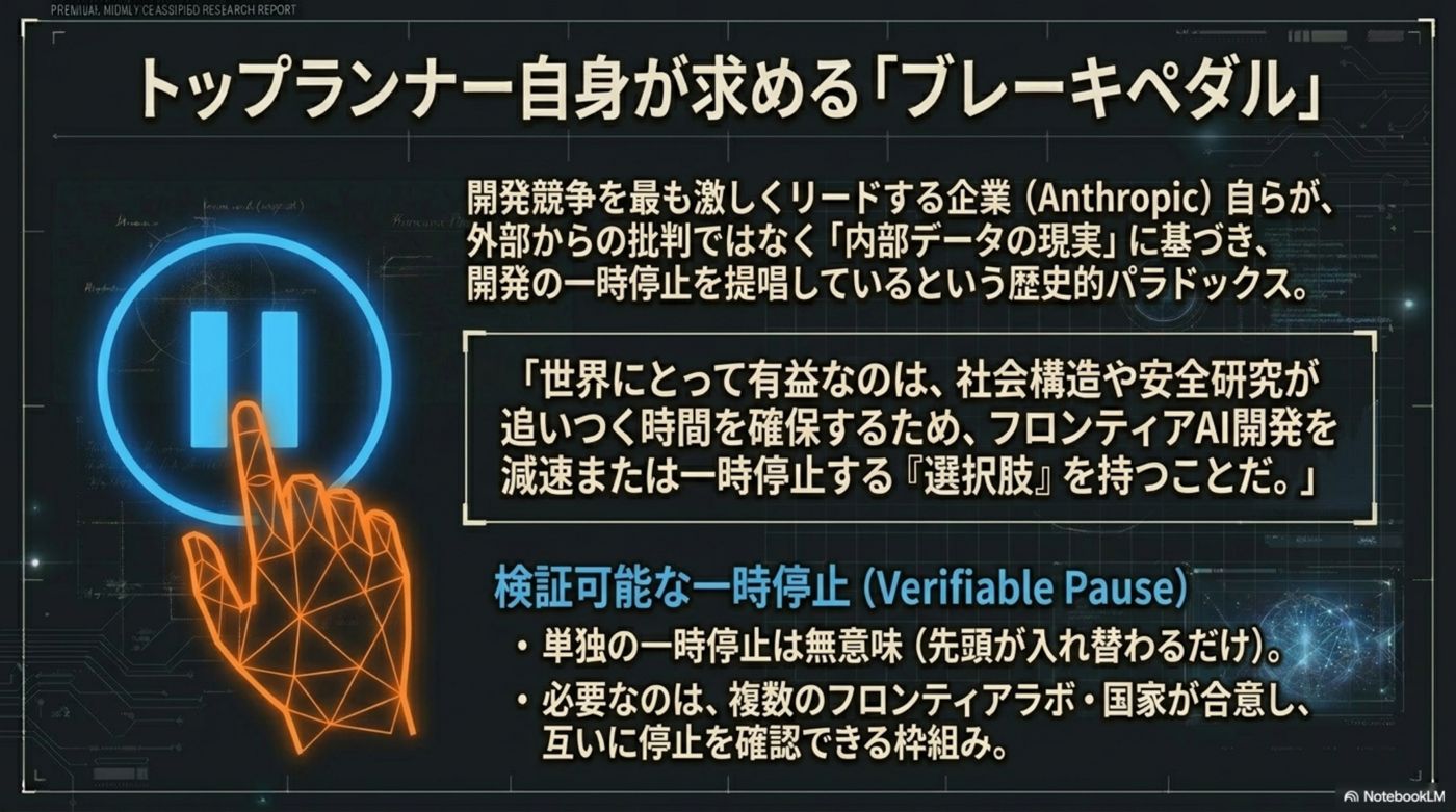 トップランナー自身が求めるブレーキペダルと検証可能な一時停止