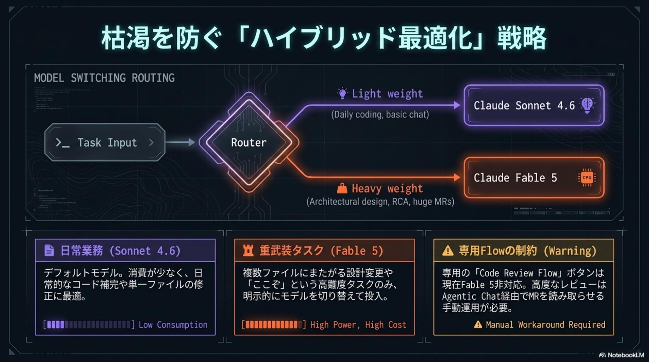 枯渇を防ぐ「ハイブリッド最適化」戦略