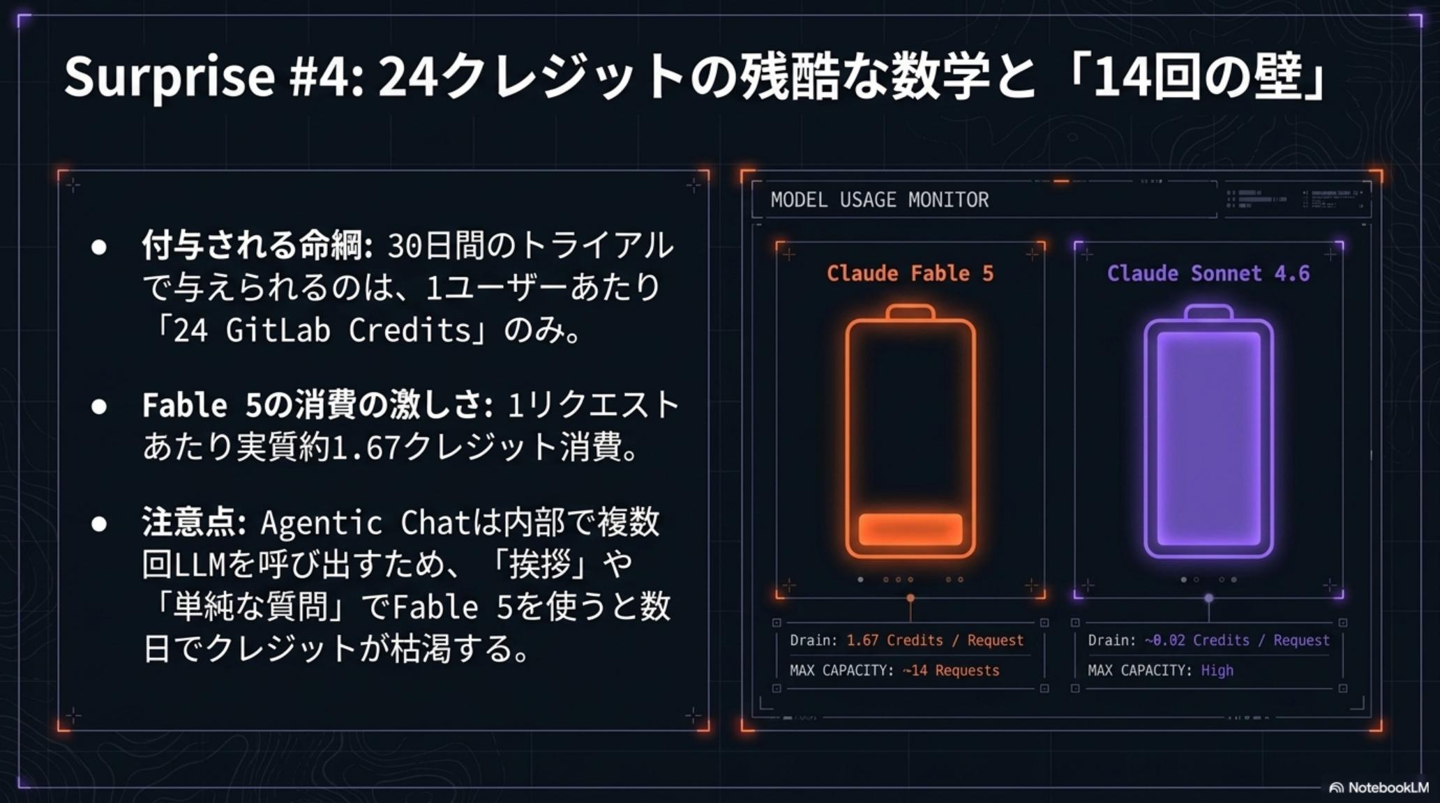 Surprise #4: 24クレジットの残酷な数字と「14回の壁」