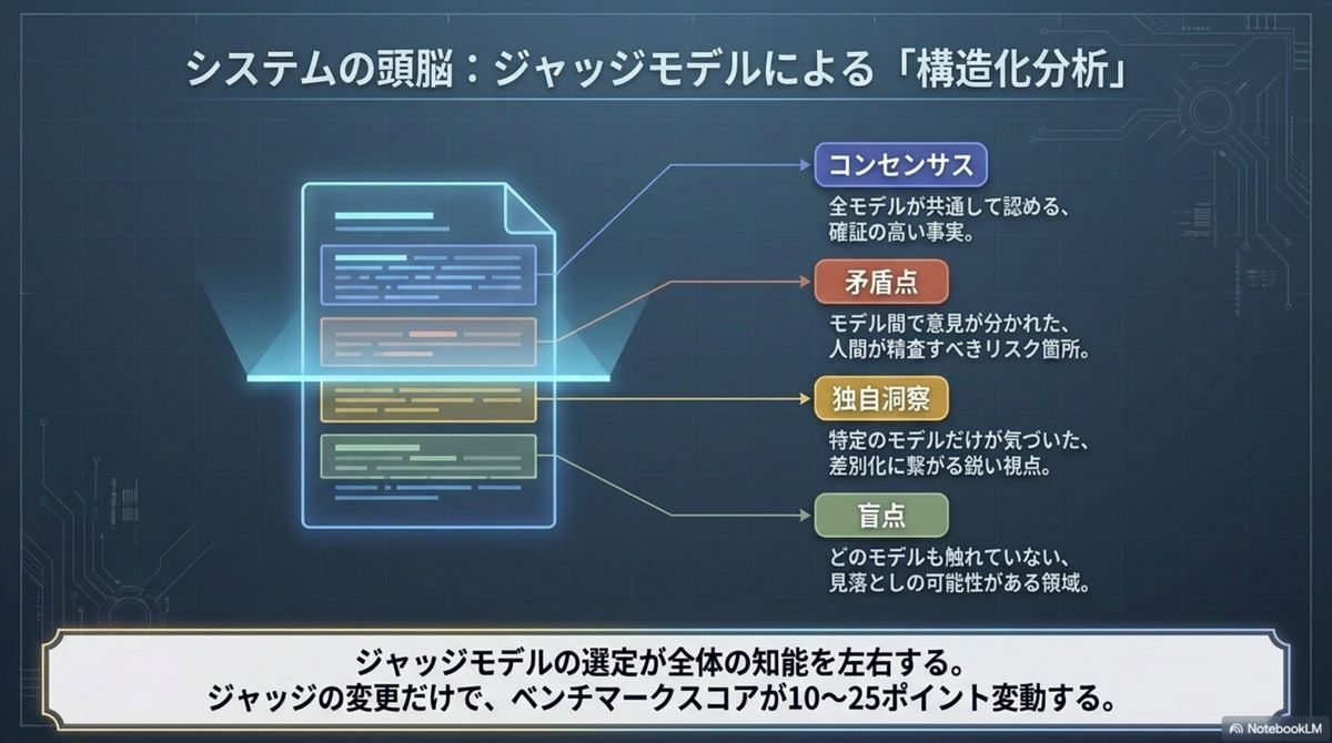 システムの頭脳:ジャッジモデルによる構造化分析