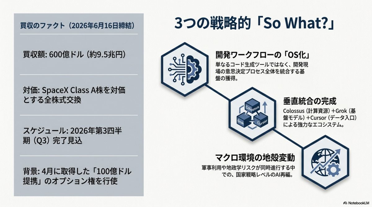 取引概要と3つの戦略的『So What?』