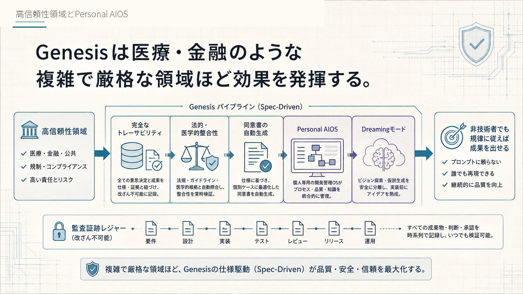 高信頼性領域とPersonal AIOS