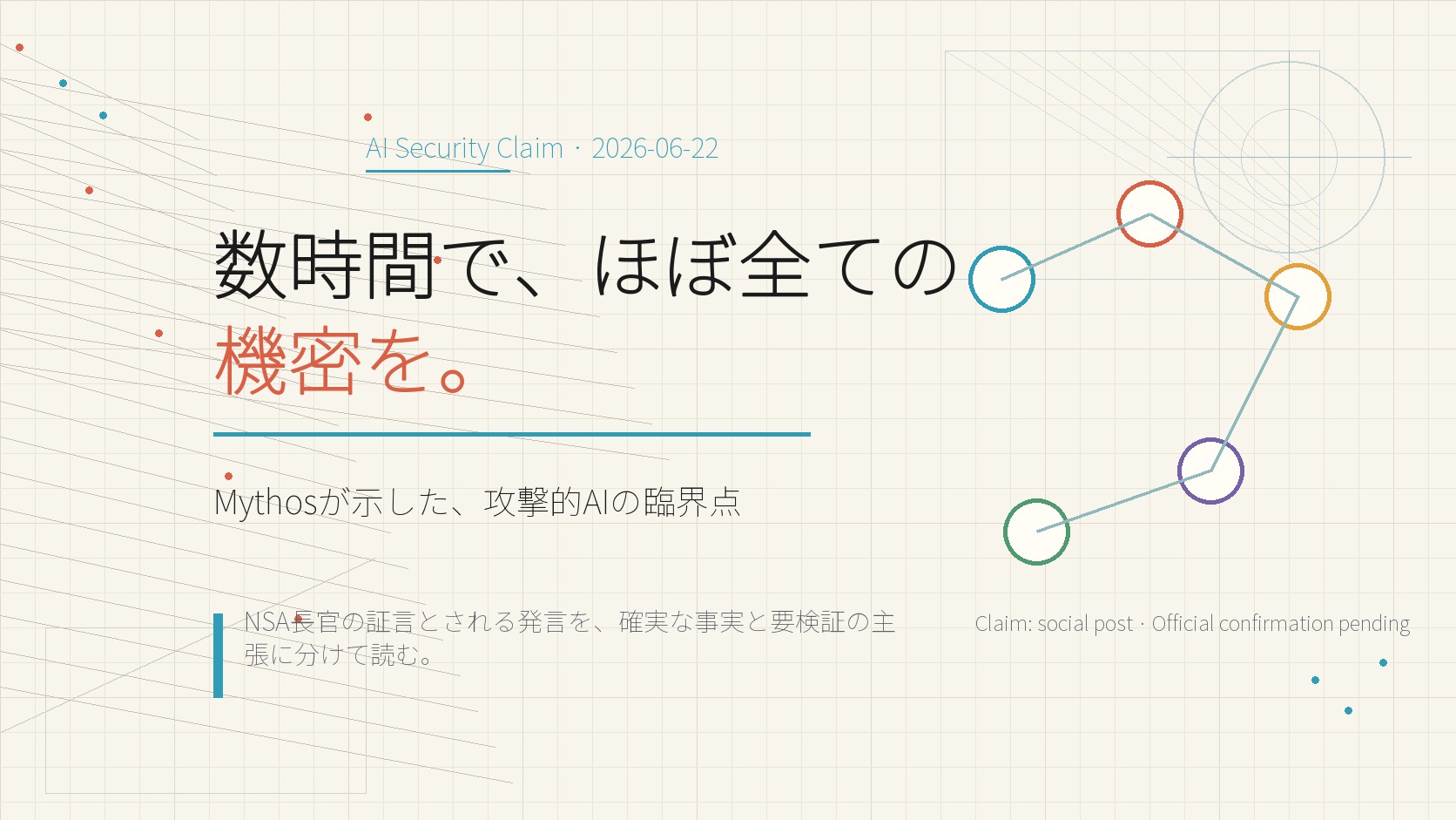 NSA証言とされる一行