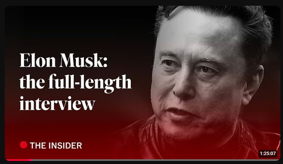 Elon Musk: the full-length interview — THE INSIDER, 1:25:07